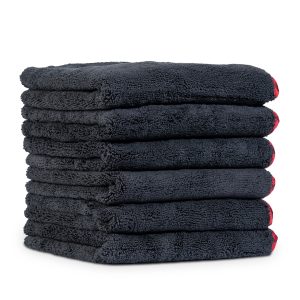 Premium Red Line Microfiber Towel 6-Pack